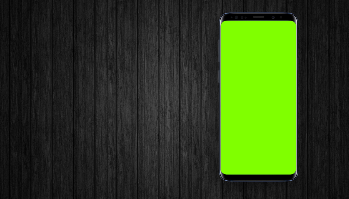 スマホ 画面 緑 直し方