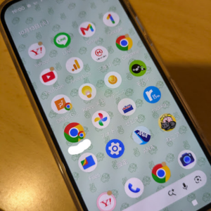 Google Pixelスマホのホーム画面